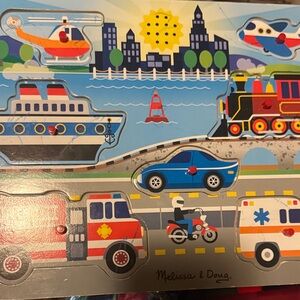 Melissa & Doug City Adventure Puzzle - Red, Blue, Yellow